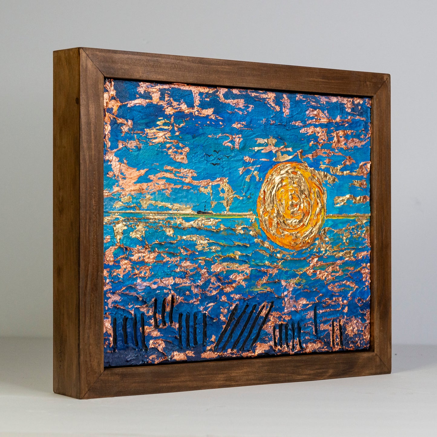 Under the Sun, 8x10" Framed Wood Panel.